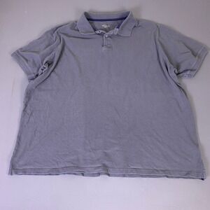 Amazon Essentials Polo Shirt Men's Size 4XLT Gray Short Sleeve Pique 100% Cotton